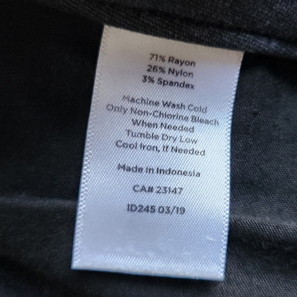 Talbots Stretch Knit Pants | Charcoal Gray | Women's Size 6 EUC - Picture 5 of 10